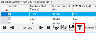 How do I apply a filter to data?